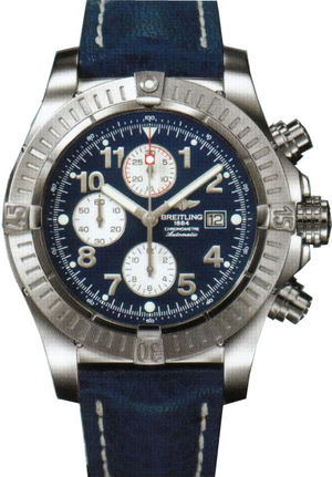 A13370.BLUE.CALF.BA Breitling Avenger