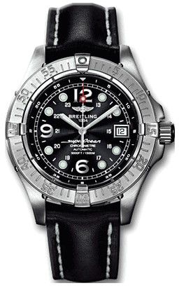 A17390.BLACK.CALF.BD Breitling Avenger