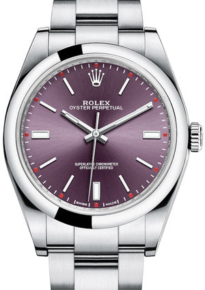 114300 Red grape dial Rolex Oyster Perpetual