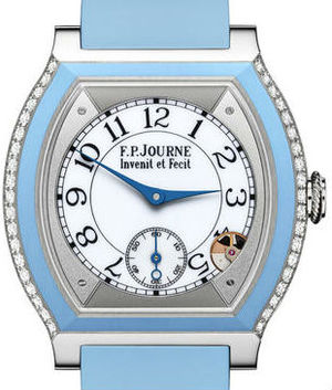 Titanium set with diamonds light blue FPJourne Elegante