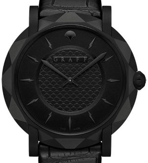 GraffStar Slim Eclipse 43mm Titanium Black DLC GRAFF Star