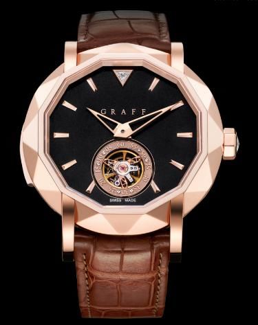 Rose Gold With Black Dial GRAFF Technical