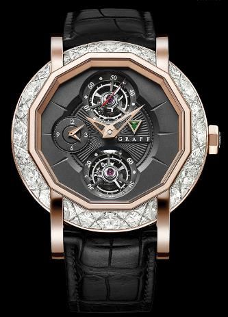 Diamond&Rose Gold With black dial  GRAFF Technical