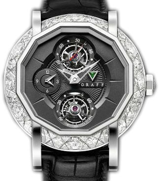 Diamond&White Gold With black dial GRAFF Technical