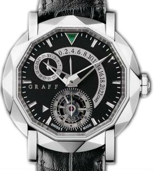 White Gold With Black Dial GRAFF Technical