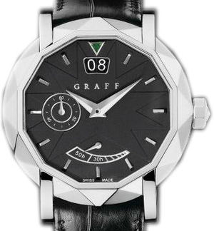 White Gold With Black Dial GRAFF Star