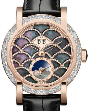 Diamond&Rose Gold With Black Mother of Pearl  GRAFF Star