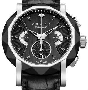 DLC&White Gold With Black Dial  GRAFF ChronoGraff