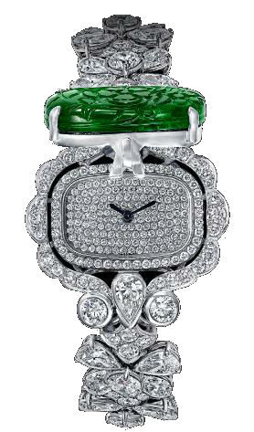 Diamond&Carved Emerald GRAFF High jewellery watches