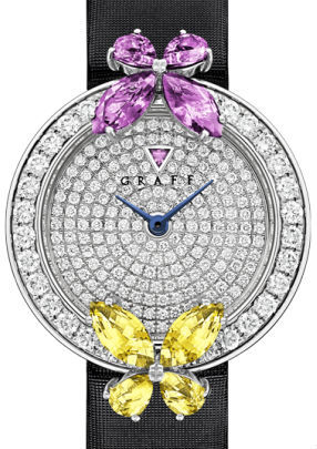 Classic Butterfly 2 Yellow Sapphire&Pink Sapphire GRAFF Butterfly