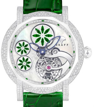 Floral Tourbillon Emerald Floral  Motif GRAFF Technical