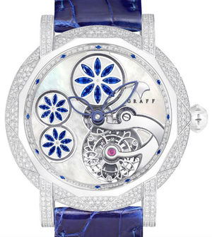 Floral Tourbillon Sapphire Floral Motif GRAFF Technical