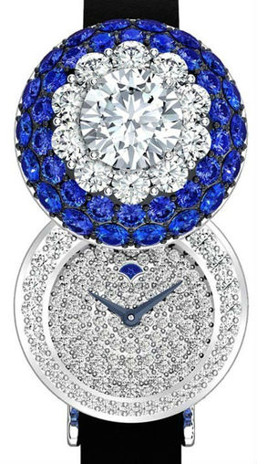 Halo secret watch Sapphire&Diamond GRAFF High jewellery watches