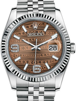 116234 Bronze waves diamond Jubilee Bracelet Rolex Datejust 36