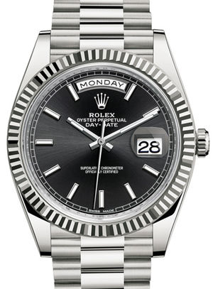 228239 black dial Rolex Day-Date 40
