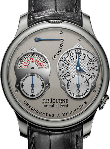 chronometre a resonance 24 hour pt grey leather F.P.Journe Classique