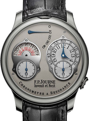 chronometre a resonance 24 hour pt grey leather F.P.Journe Classique