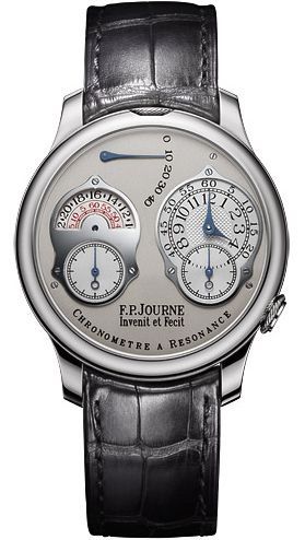 chronometre a resonance 24 hour pt grey leather F.P.Journe Classique