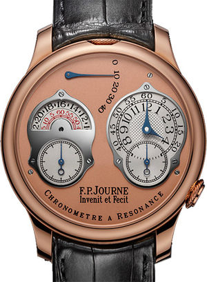 chronometre a resonance 24 hour or pink leather F.P.Journe Classique