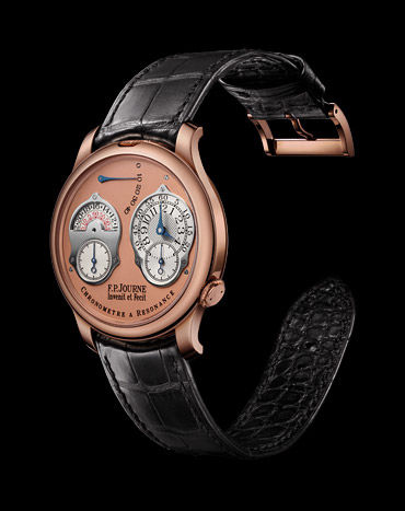 chronometre a resonance 24 hour or pink leather FPJourne Classique