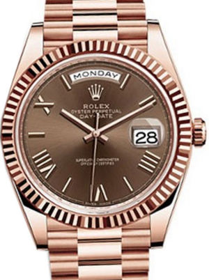 228235 Chocolate Rolex Day-Date 40