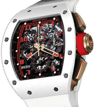 RM 011 Flyback Chronograph White Demon Richard Mille Mens collectoin RM 001-050