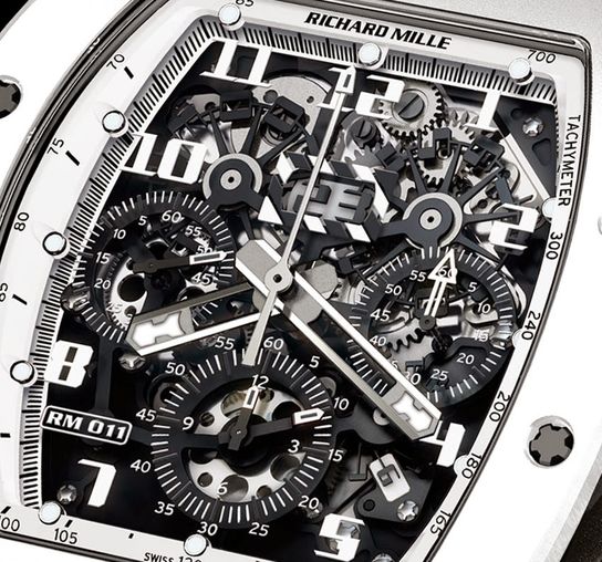 RM 011 Flyback Chronograph White Ghost Richard Mille Mens collectoin RM 001-050