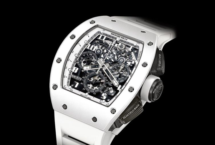 RM 011 Flyback Chronograph White Ghost Richard Mille Mens collectoin RM 001-050