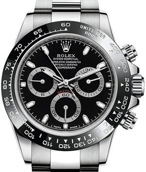 116500LN black dial Rolex Cosmograph Daytona