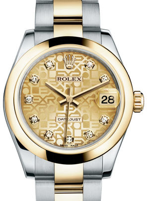 178243 Champagne Jubilee design diamonds dial Oyst Rolex Datejust 31