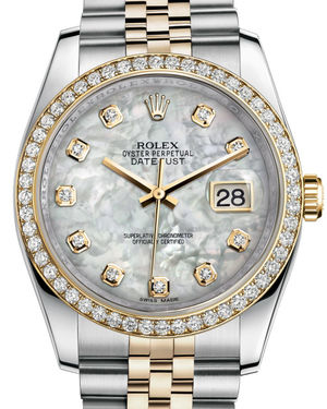 116243 mother of pearl diamond dial Jubilee Rolex Datejust 36