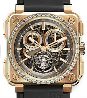 BR-X1 Tourbillon Rose Gold diamonds Bell & Ross BR-X1