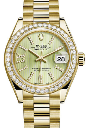 279138RBR Linden set with diamonds Rolex Lady-Datejust 28