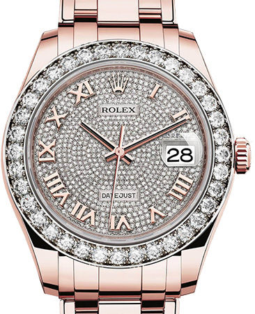 86285 Diamond-paved dial  Rolex Pearlmaster