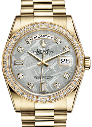 118348 Meteorite set with diamonds Rolex Day-Date 36