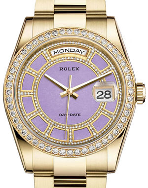 118348 Carousel of lavender jade dial Rolex Day-Date 36