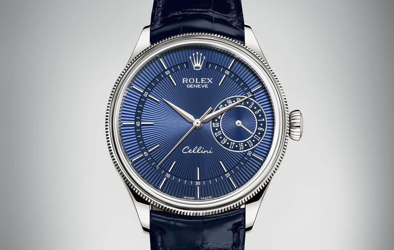 50519 blue dial Rolex Cellini