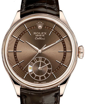 50525 Brown guilloche dial Rolex Cellini