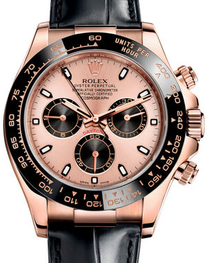 116515LN Pink and black Rolex Cosmograph Daytona