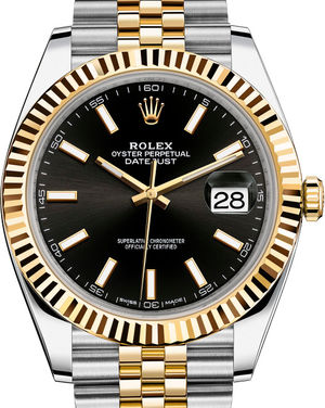 126333 Black Jubilee Bracelet Rolex Datejust 41