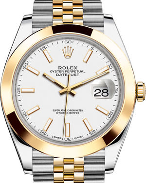 126303 White Jubilee Bracelet Rolex Datejust 41