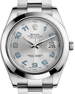116300 Rhodium blue Arab dial Rolex Datejust 41