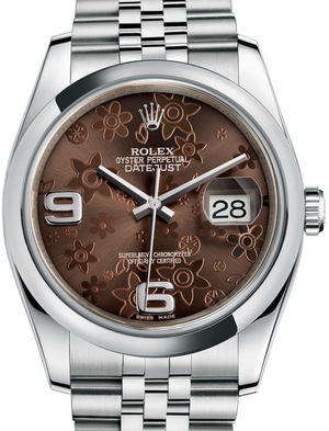 116200 Bronze floral motif Jubilee Bracelet Rolex Datejust 36