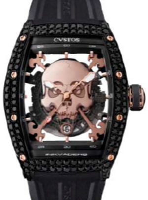 Inkvaders Skull Black Steel Red Gold 5N Black Diam Cvstos Jetliner II Skull Invaders