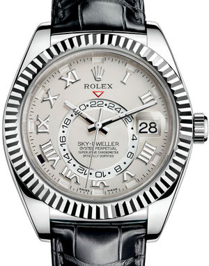 326139 Ivory-coloured Rolex Sky-Dweller