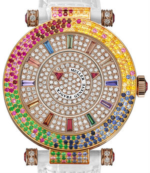 42 DM QTR SAI D 3R CD white Franck Muller Double Mystery