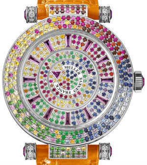 42 DM QTR SAI D 3R CD orange Franck Muller Double Mystery