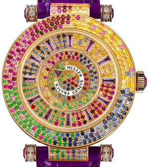 42 DM QTR SAI D 3R CD purple Franck Muller Double Mystery
