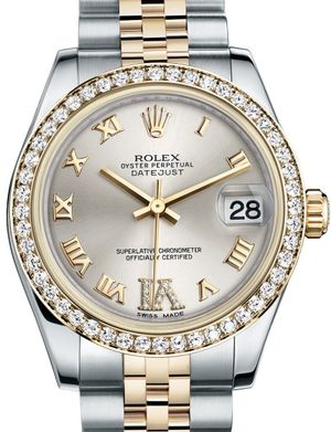 178383 Silver set with diamonds Rolex Datejust 31