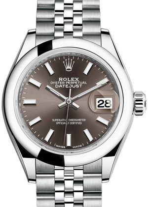 279160 Dark grey Rolex Lady-Datejust 28